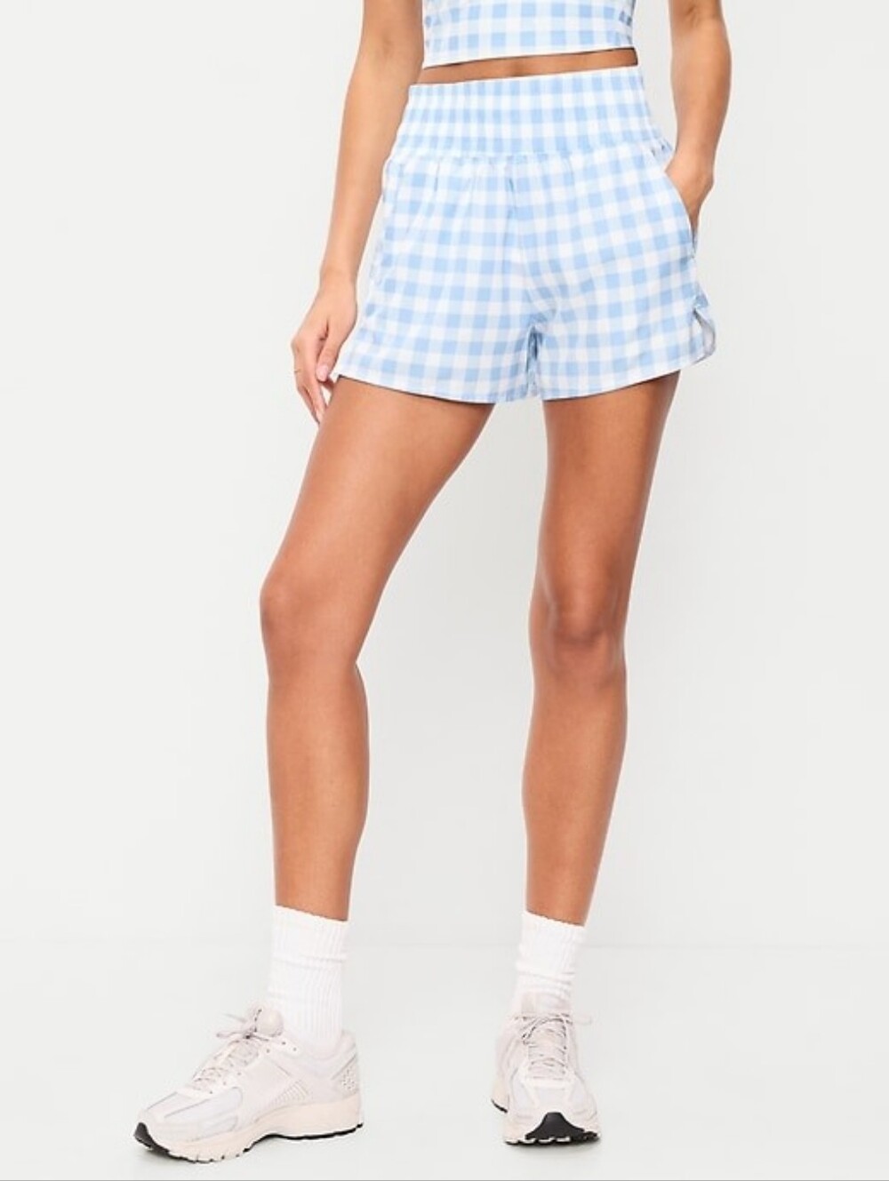 NWOT Extra High-Waisted Crinkle Run Shorts -- 3-inch inseam